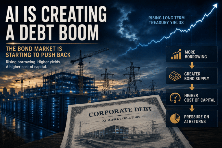 AI data centers and power infrastructure alongside rising Treasury yields and corporate debt