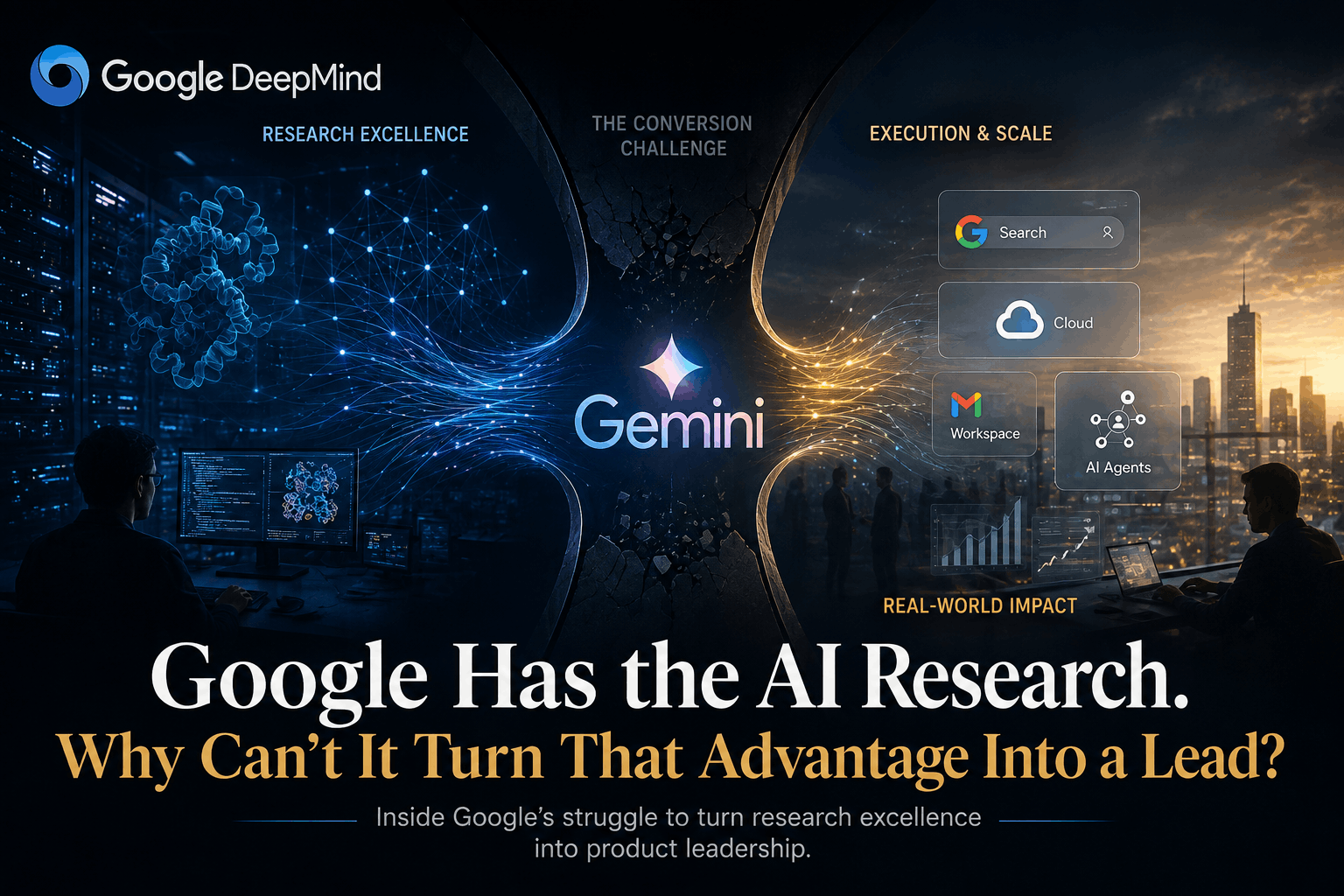 Google DeepMind AI research and Gemini execution challenge
